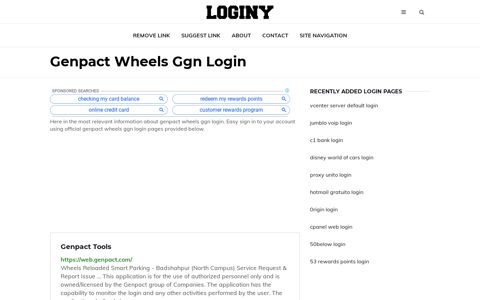 Genpact Wheels Ggn Login ✔️ One Click Login - loginy.co.uk
