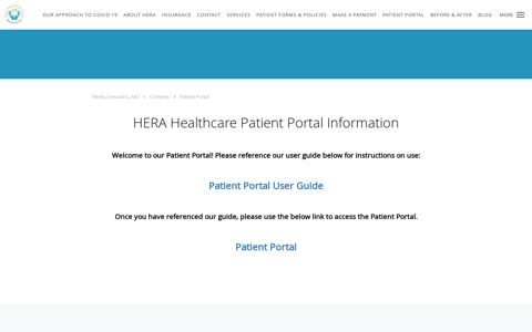 Patient Portal - Hera Healthcare