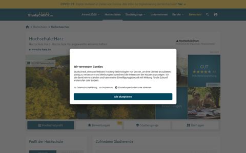 Hochschule Harz - 366 Bewertungen zum Studium - Studycheck