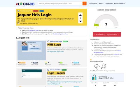 Jaquar Hris Login - A database full of login pages from all over ...