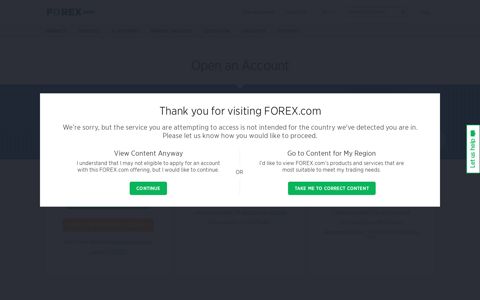 Forex Trading Account | Open an Account | FOREX.com