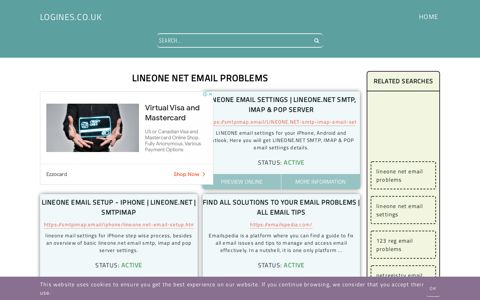 lineone net email problems - General Information about Login