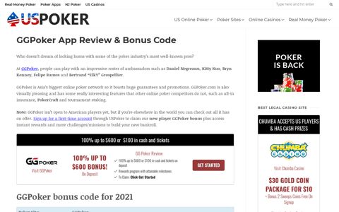 GGPoker Bonus Code - Up to $100 in Cash & Free Tickets w ...