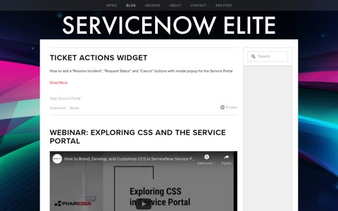 Service Portal — Blog — ServiceNow Elite