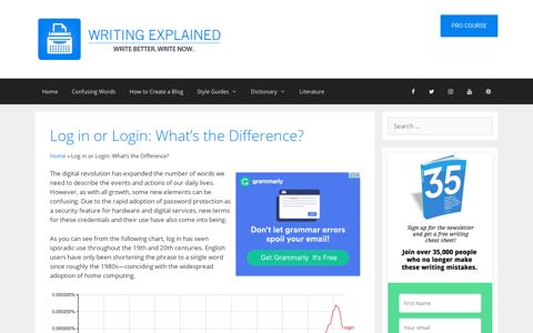 Log in or Login: What's the Difference? - Writing Explained