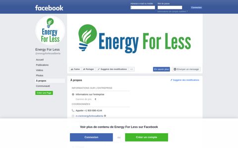 Energy For Less - About | Facebook