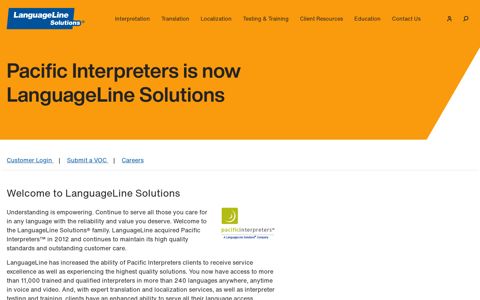 Pacific Interpreters - LanguageLine Solutions