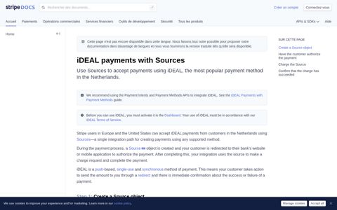 iDEAL payments with Sources - Stripe
