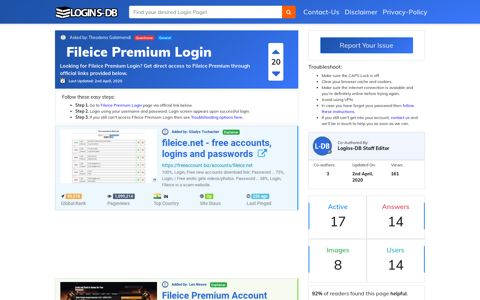 Fileice Premium Login - Logins-DB