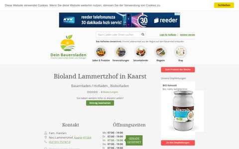 Bioland Lammertzhof: Einkaufen im Bauernladen in Kaarst ...