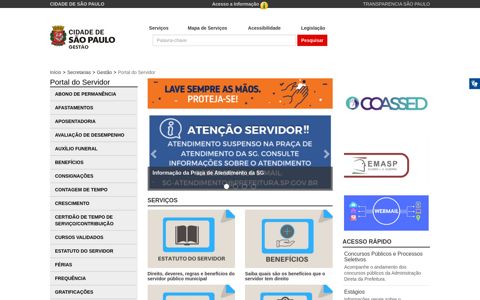 Portal do Servidor | Secretaria Municipal de Gestão ...