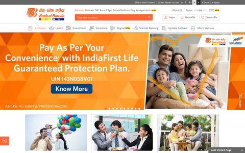 Buy IndiaFirst Life Insurance Policy in India | Bank of Baroda