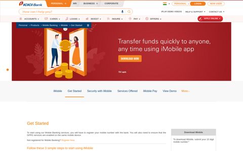 How to Download iMobile - Mobile Banking Application - ICICI ...