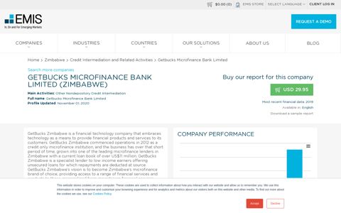 Getbucks Microfinance Bank Limited Company Profile - EMIS
