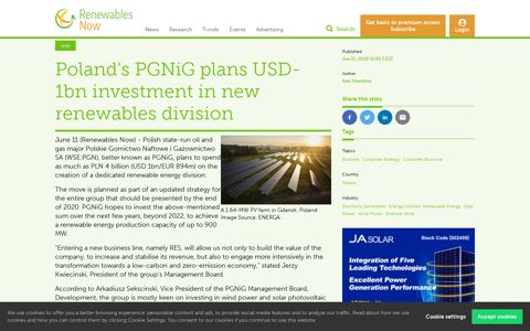 Poland's PGNiG plans USD-1bn investment in new ...