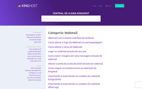 Webmail - Central de Ajuda KingHost