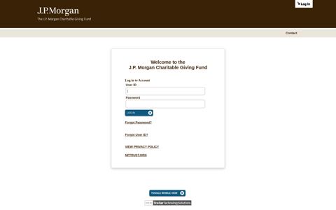 Log in to Account - JP Morgan Charitable Giving Fund
