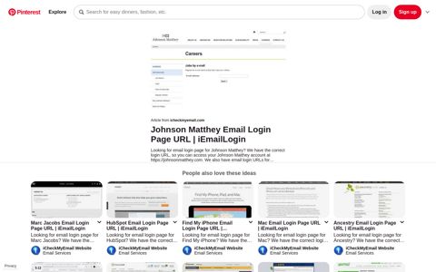Johnson Matthey Email - Login To JohnsonMatthey.com ...