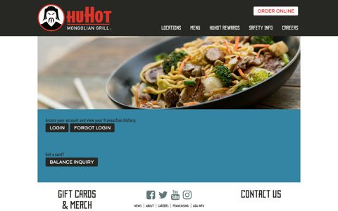Check My Balance | HuHot Mongolian Grill