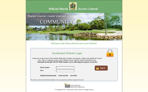 Pelican Marsh | Gate Access Website | Your Vehicles