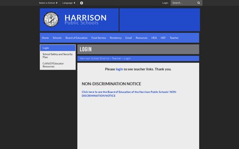 Login - Harrison School District