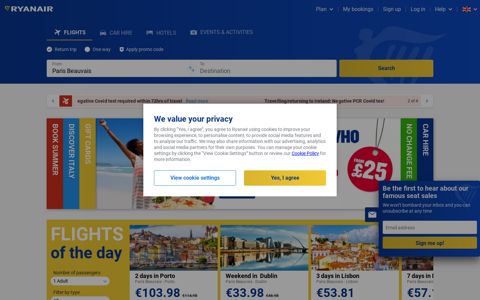 Official Ryanair website | Book direct for the lowest fares ...
