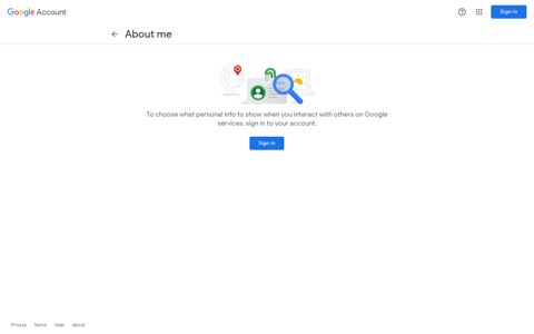 Google profile - Google Account