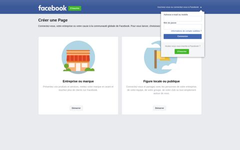 Create a Page - Facebook