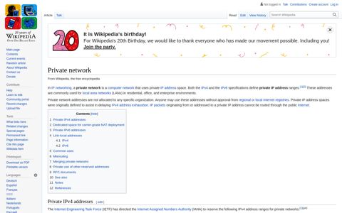 Private network - Wikipedia
