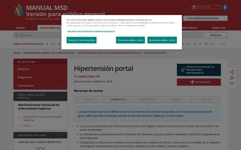 Hipertensión portal - Trastornos del hígado y de la vesícula ...