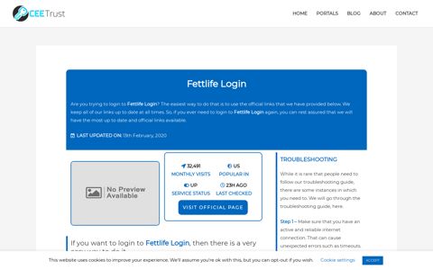 Fettlife Login - Find Official Portal - CEE Trust