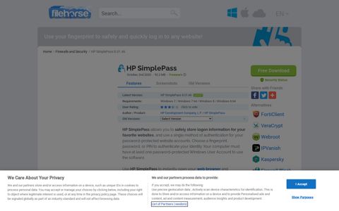 HP SimplePass Download (2020 Latest) for Windows 10, 8, 7