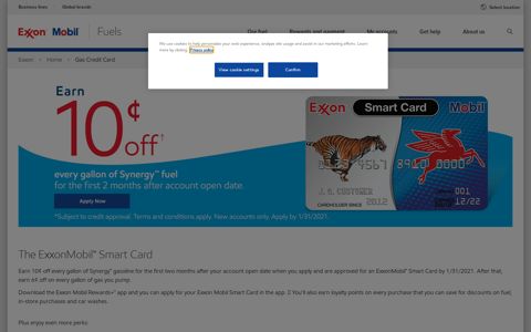Gas Credit Cards| Smart Cards for Gas | Exxon and Mobil