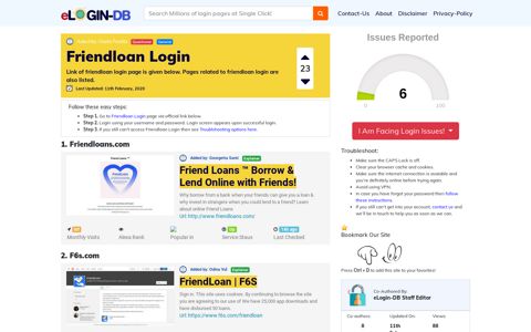 Friendloan Login - A database full of login pages from all over ...