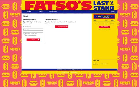 Login - Fatso's Last Stand Online Ordering