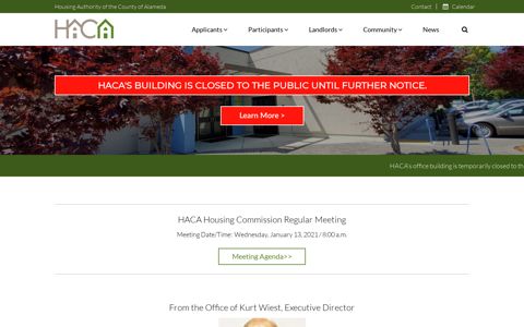 Housing Authority Of County Of Alameda HACA |
