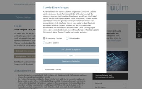 E-Mail - Universität Ulm