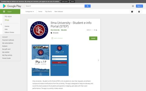 Ilma University - Student e-info Portal (STEP) - Apps on ...