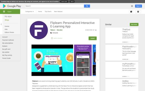 Fliplearn: Personalized Interactive E-Learning App - Apps on ...