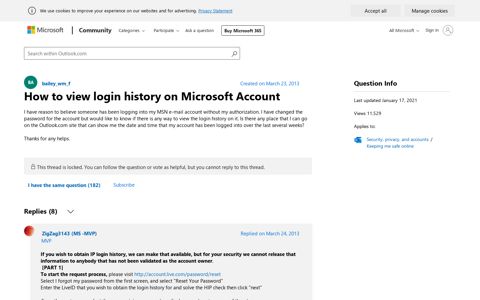 How to view login history on Microsoft Account - Microsoft ...