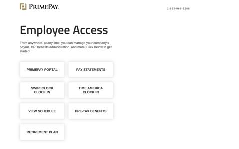 Employee Access - Login | PrimePay