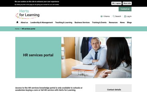 HR services portal | Herts for Learning