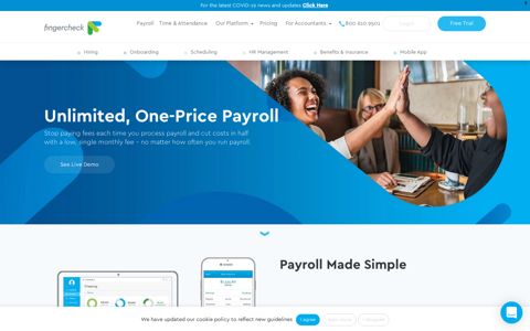 Payroll Software Services | Online Payroll & Time - Fingercheck