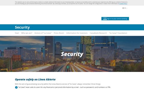 Security | | CaixaBank