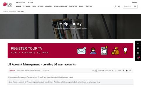LG Account Management - creating LG user accounts | LG ...