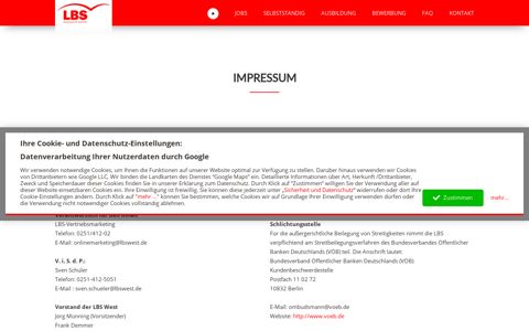 Impressum - Ihre Karrierechancen für NRW, Niedersachsen ...