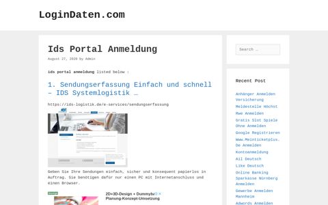 Ids Portal Anmeldung - LoginDaten.com