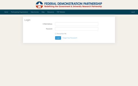 Login - FDP Expanded Clearinghouse