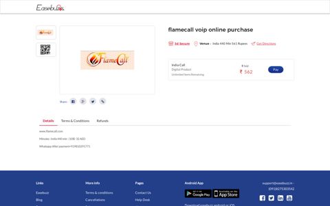 flamecall voip online purchase - Easebuzz