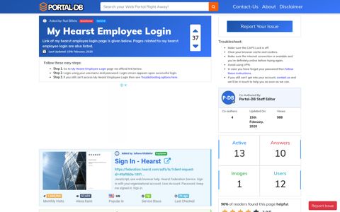 My Hearst Employee Login - Portal-DB.live